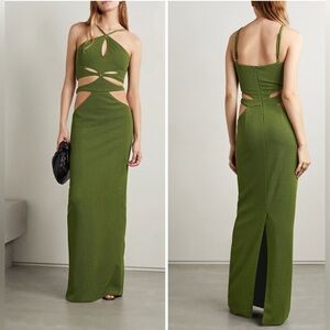 PatBO's 'Asterisk' stretch cutout dress in green NWT